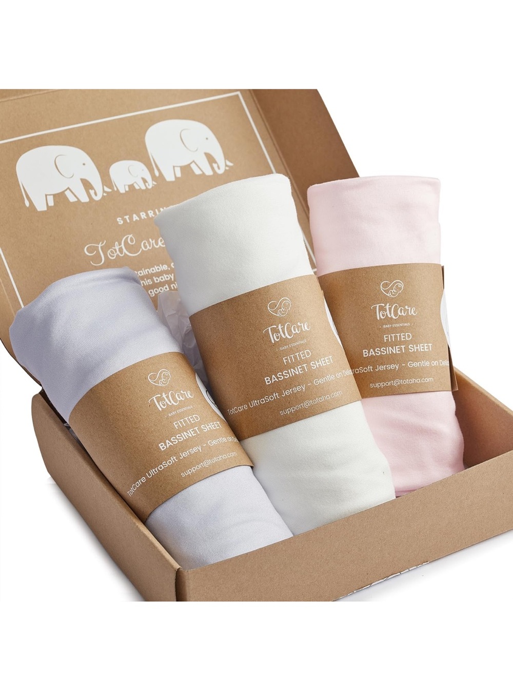 TotCare Baby Delight Beside Me Dreamer Bassinet Sheets 3 Pack